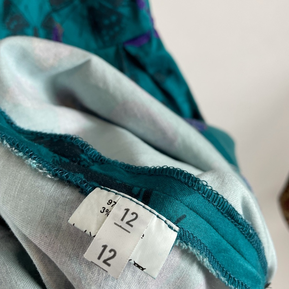 Lady Vintage Madison Teal Butterfly Dress | Made in London - Picture 10 of 13